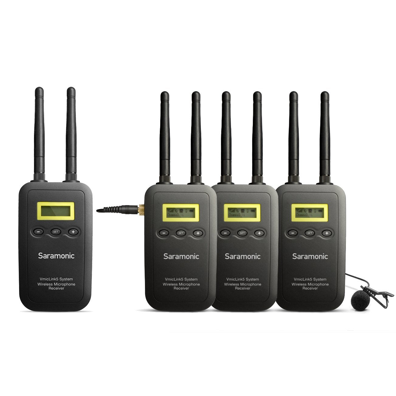 SARAMONIC SR-LK53T MICROFONI WIRELESS VMICLINK5, 3TRX+1 RX 5.8 GHZ