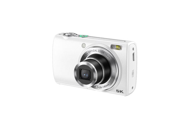 ASAKY PHOTO DIGITAL CAMERA SHUTTLE TOUCH 48MP 2,8" IPS TFT 5K BIANCA OPTICAL ZOOM 5X