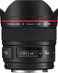 Canon EF 14mm f/2.8L II USM Nero