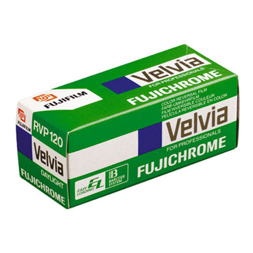 Fujifilm Fujichrome Velvia RVP 100 Pellicola Diapositive 120 - 5 Espositori