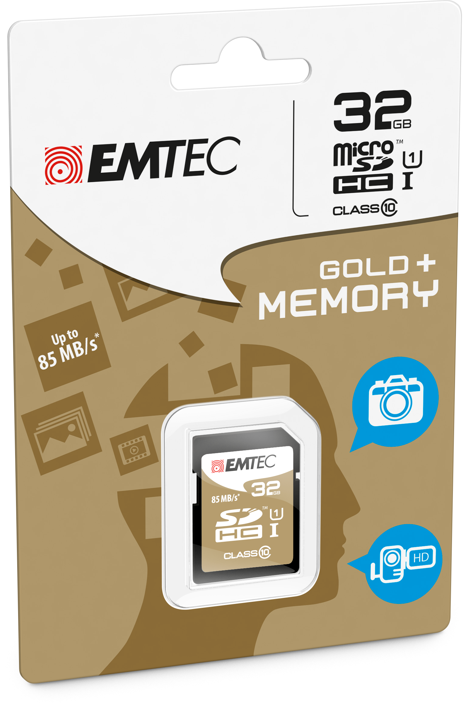 Emtec 32GB SDHC CL.10 GOLD PLUS 85MB/24MB U1