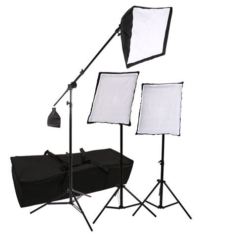 SB03 SET DI ATTREZZATURE PER STUDIO FOTOGRAFICO NERO BIANCO