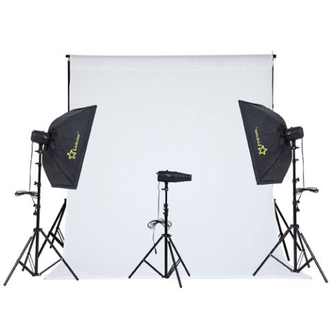 STUDIOFLITSSET MTGK-3150U SET DI ATTREZZATURE PER STUDIO FOTOGRAFICO NERO