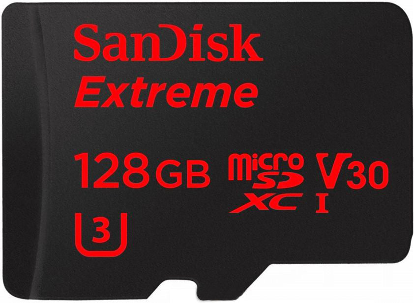 128GB MICROSDXC EXTREME UHS-I CLASSE 10 90MB/S V30 U3