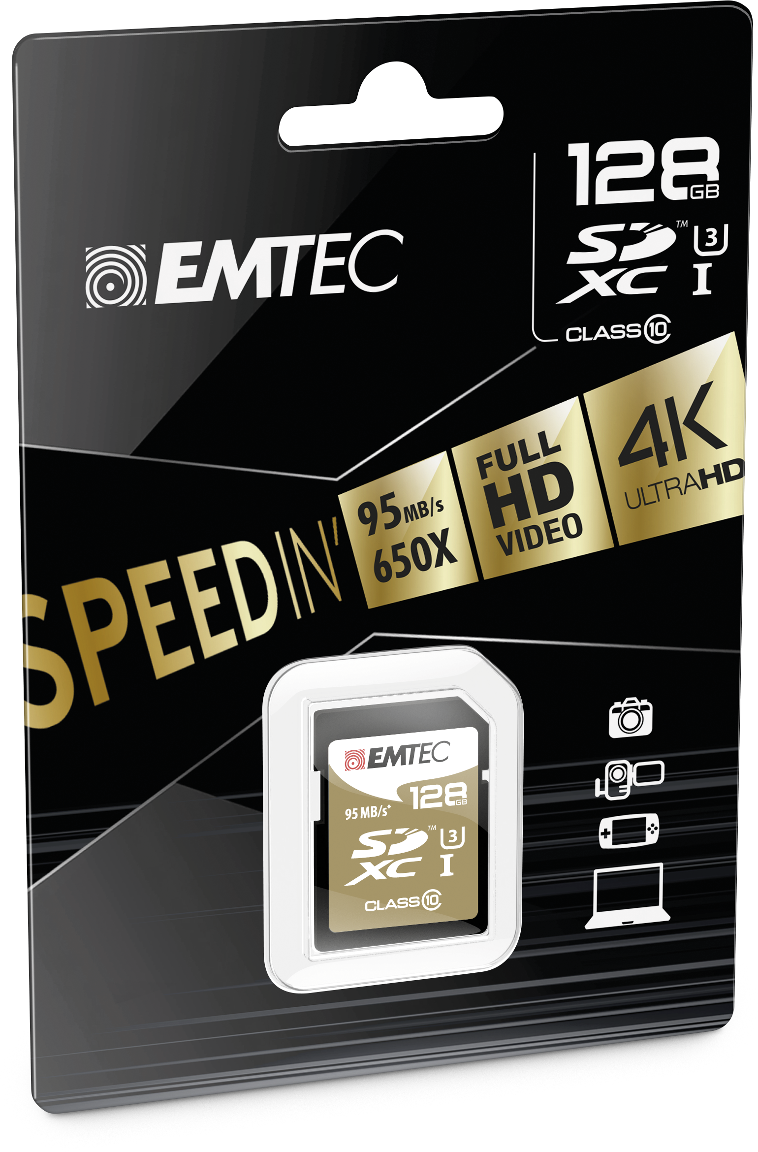 Emtec 128GB SDXC CLASS10 SPEEDIN