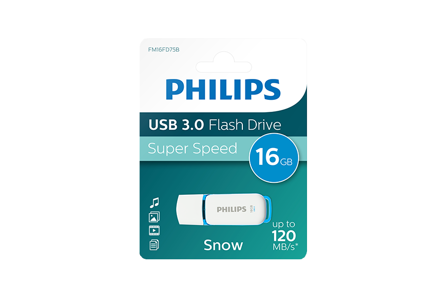 PHILIPS USB 3.0 PEN DRIVE 16GB SNOW BLUE