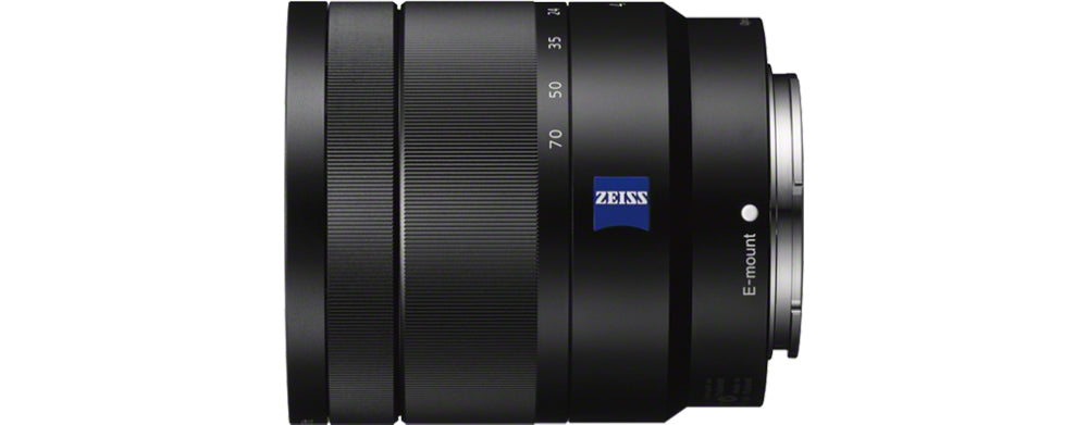 Sony SEL1670 Z F4 ZA OSS Ottica motorizzata attacco E ,APS-C “ZEISS Vario Tessar” 16/70 mm, apertura Max F4 , vetro ED (Extra-low Dispersion) , 308 grammi