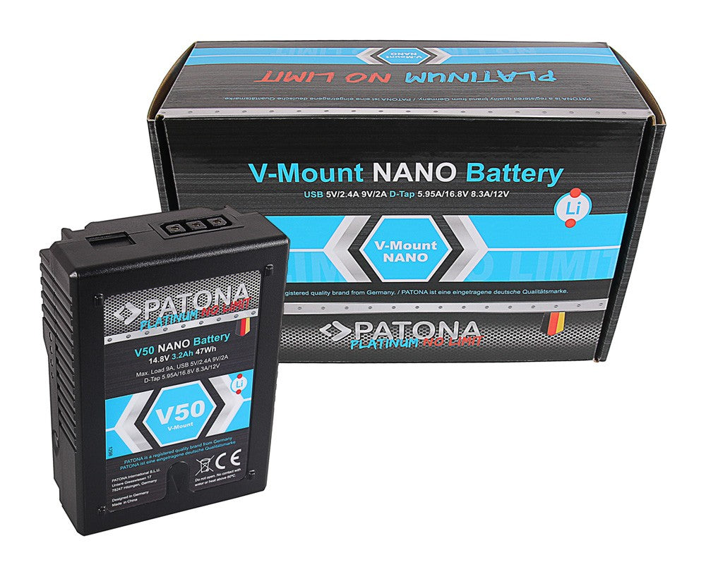 Platinum V-Mount Nano V-50 Batteria con 47Wh
