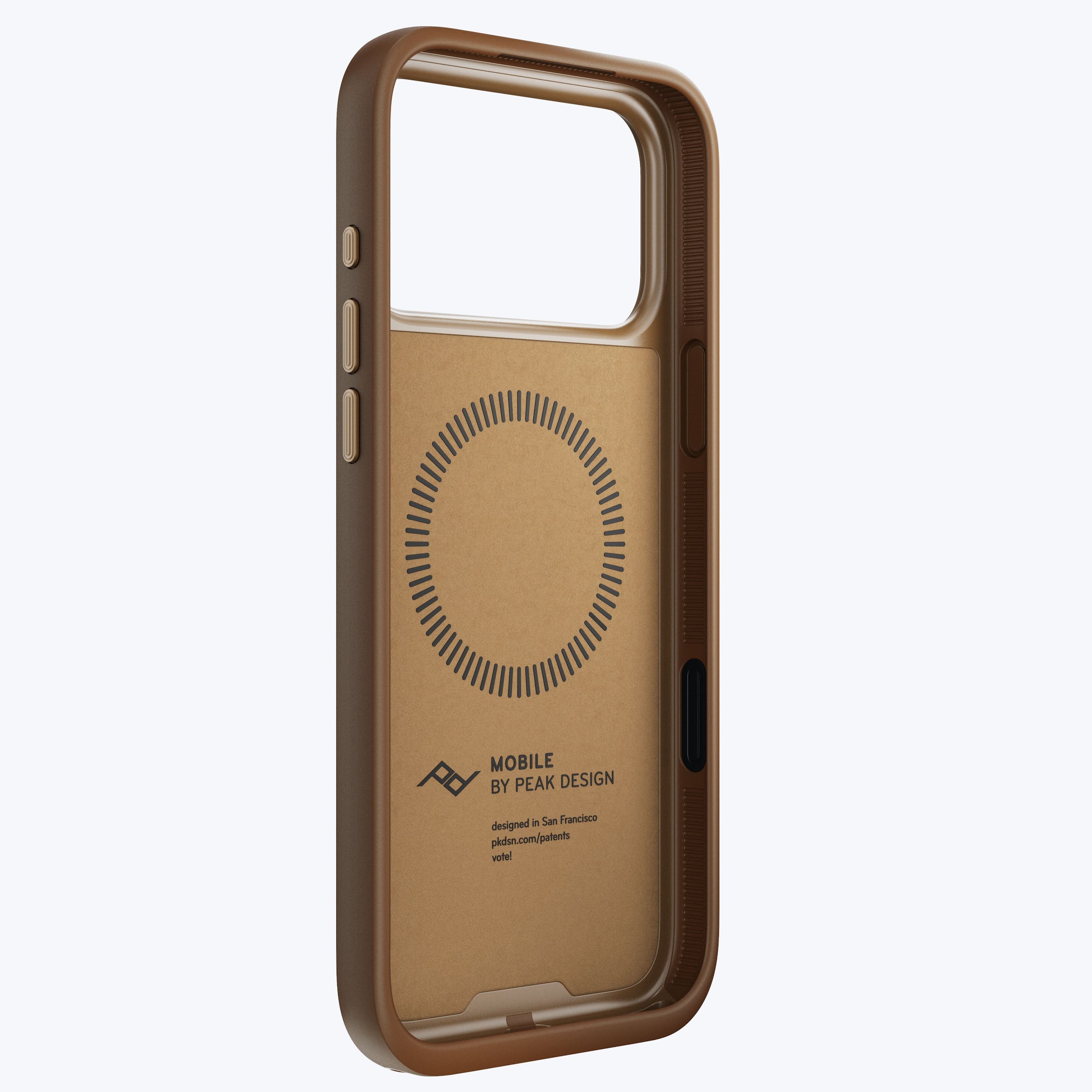 Mobile Everyday Clarino Loop Case iPhone 17 Pro Max Tan