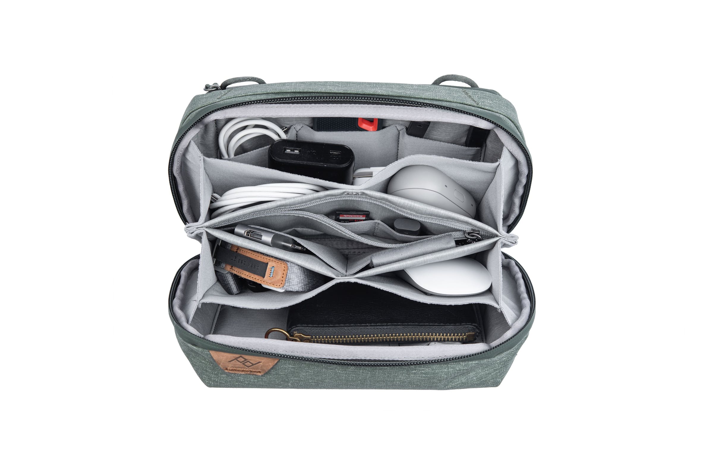 Tech Pouch Sage Green - Verde Salvia