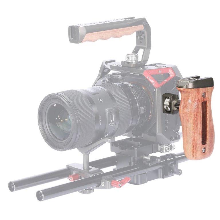 SMALLRIG WOOD SIDE HANDLE WITH ARRI-STYLE MOUNT HSS2642