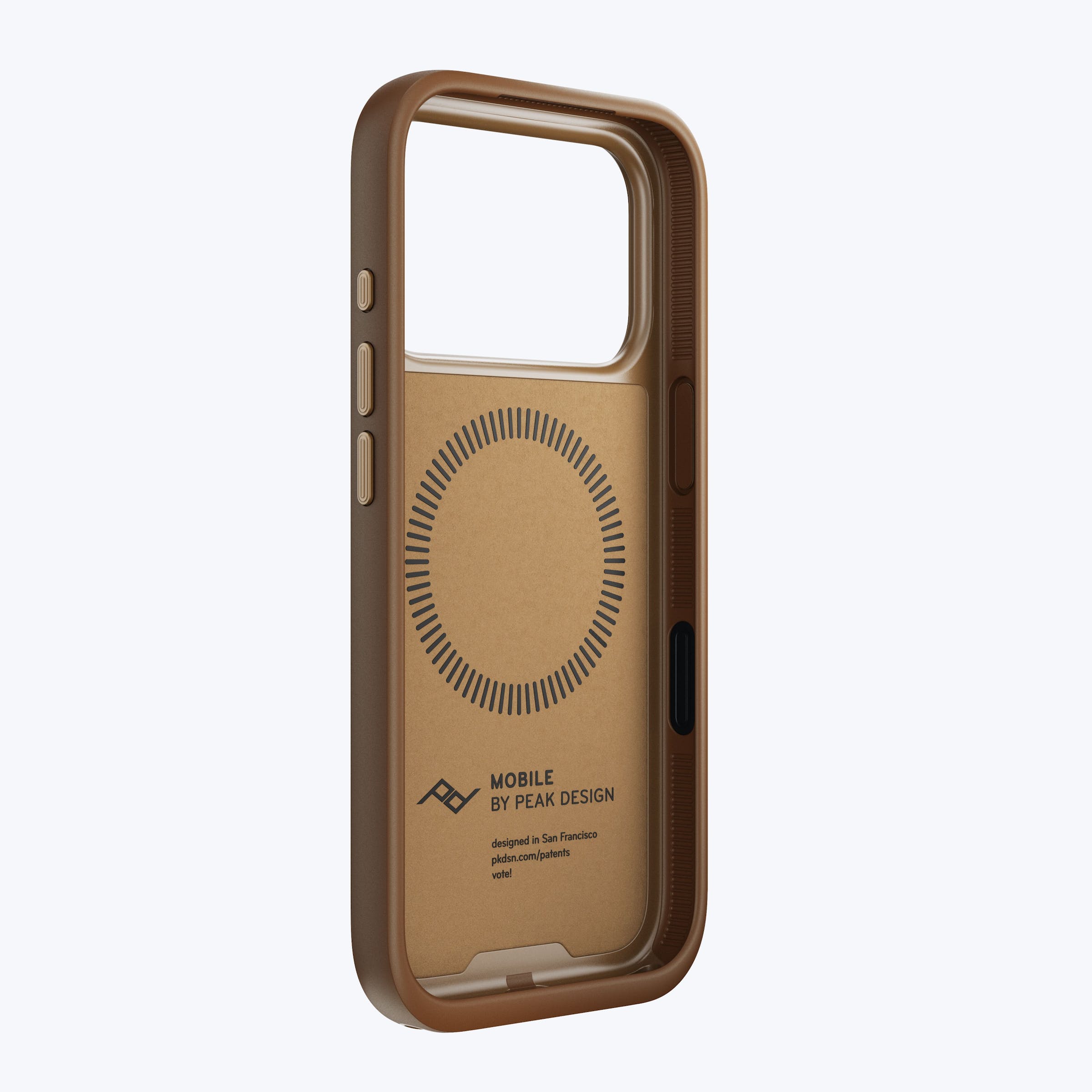 Mobile Everyday Clarino Loop Case iPhone 17 Pro Tan