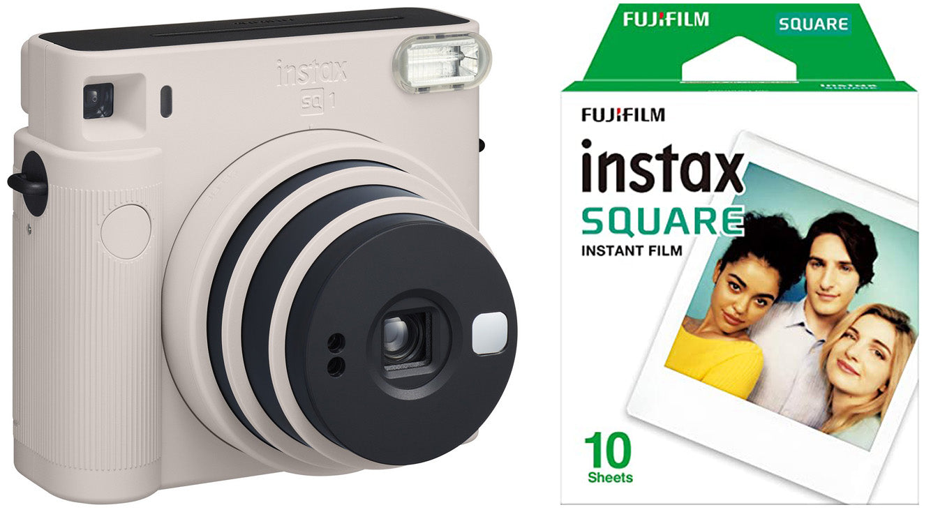 Fujifilm INSTAX SQUARE SQ1 CHALK WHITE+10 SCATTI