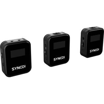 SYNCO G2 (A2) SISTEMA WIRELESS OMNIDIREZIONALE BATT. INTEGRATA CON MICROFONO INTEGRATO E LAVALIER - 2 TRASMETTITORI + 1 RICEVITORE
