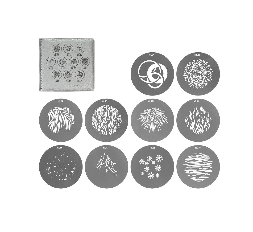 NANLITE SET GOBO 2 PER PROIETTORE PJ-FZ60