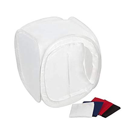 Gabbia di Luce 80x80x80cm Diffusion BOX + 4 Fondali (Rosso / Bianco / Nero / Blu)