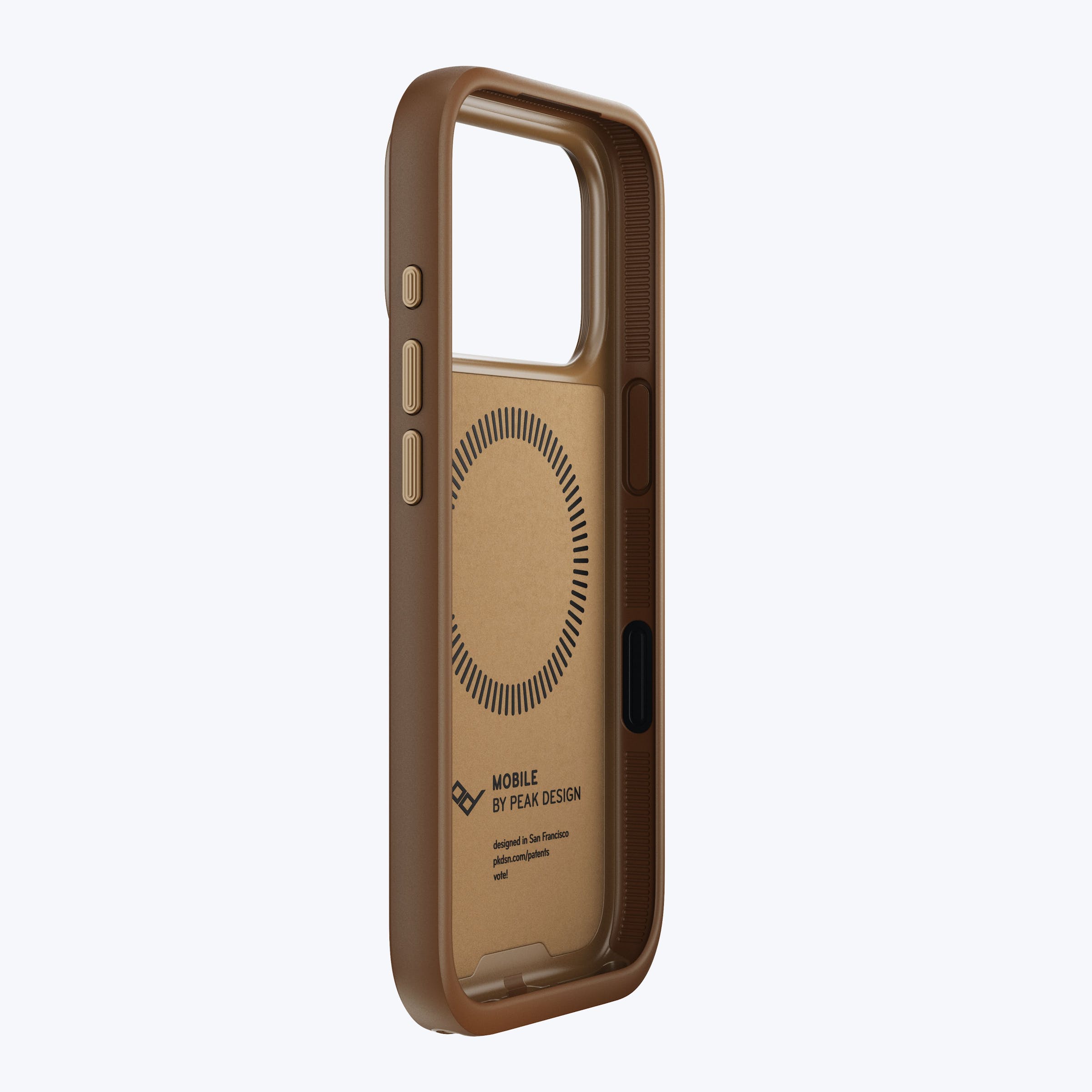 Mobile Everyday Clarino Loop Case iPhone 17 Pro Tan