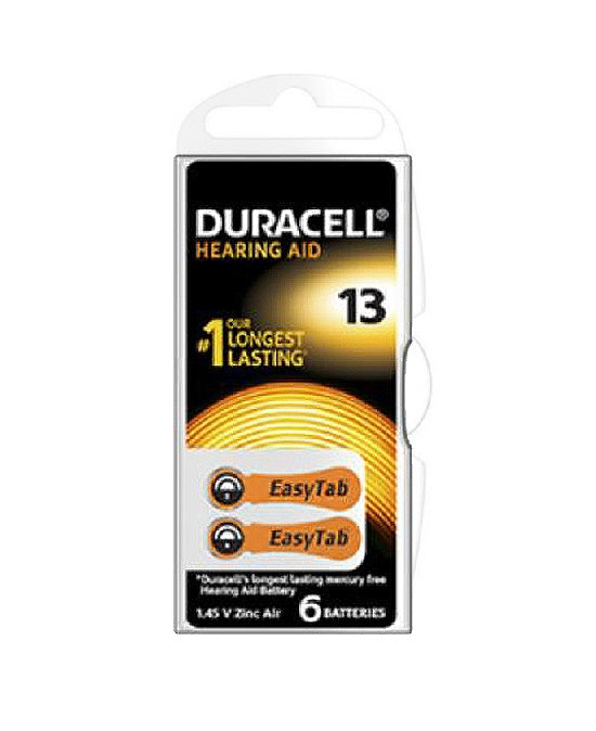 DURACELL PILA DA 13 1,4V 6PZ ACUSTICA EASY TAB