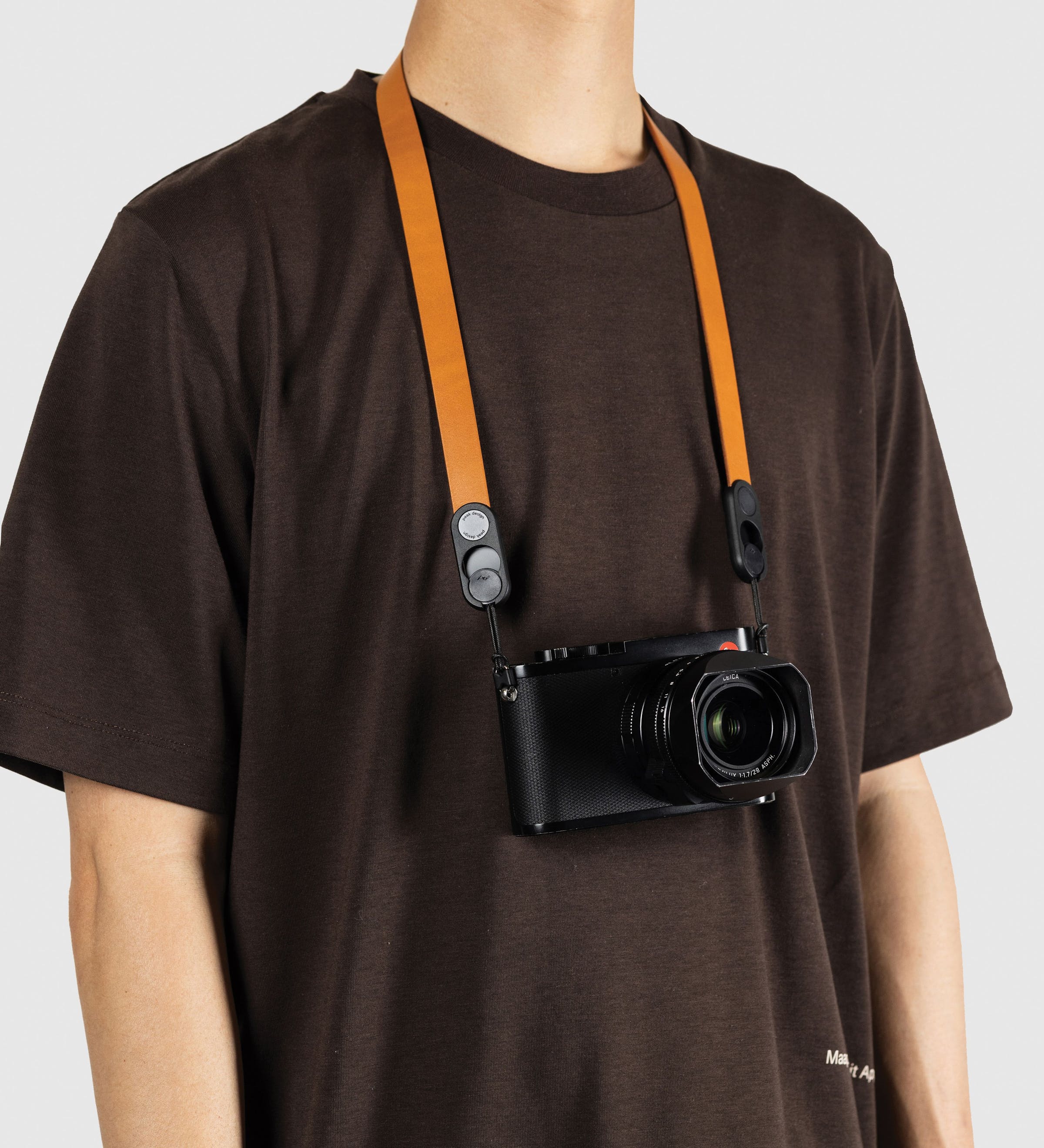 Form - Leather Pelle Camera Strap Neck - Amber