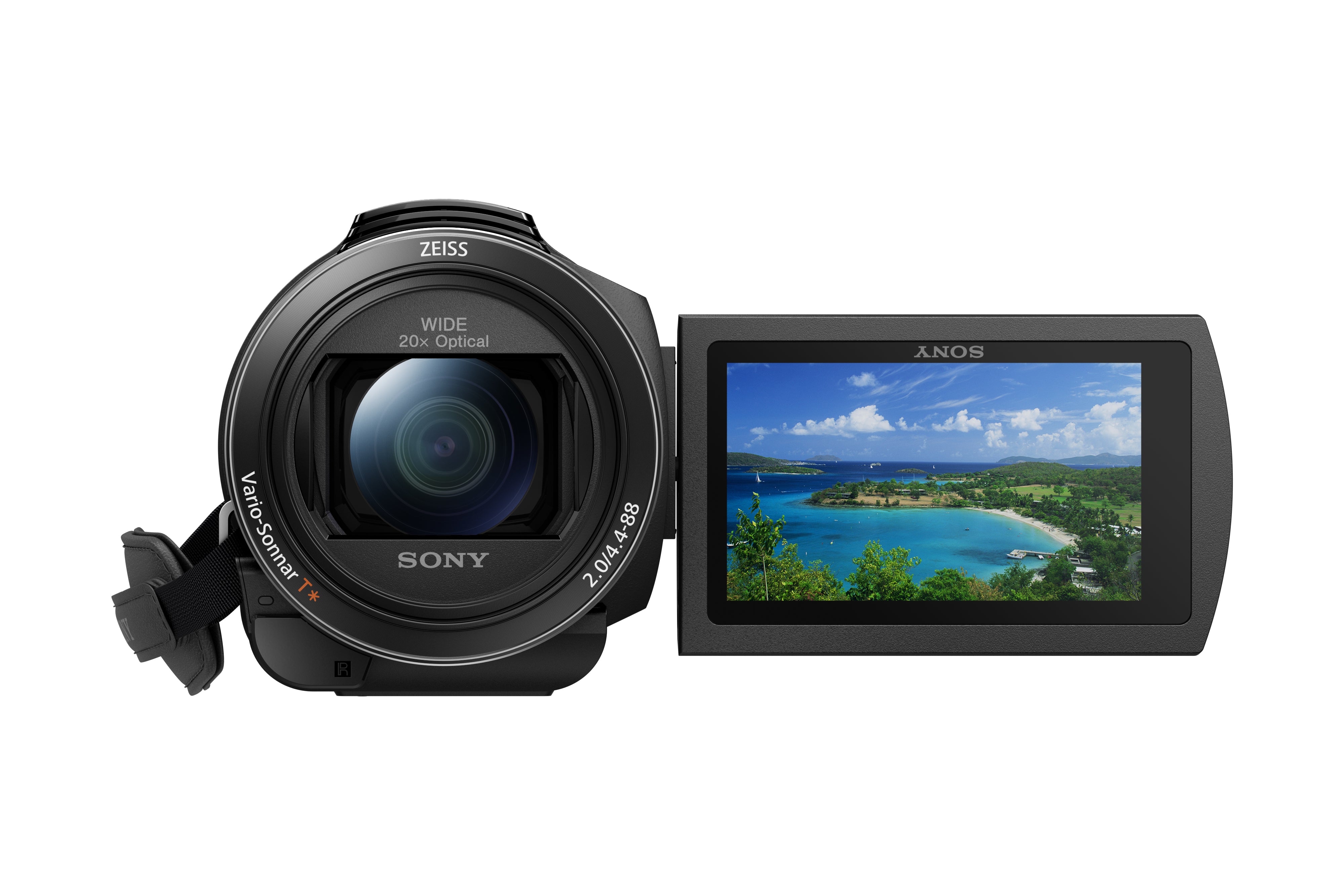 Sony FDR-AX43 – Videocamera Digitale 4K Ultra HD con Sistema di stabilizzazione integrato a cinque assi (Balanced Optical SteadyShot™), Zoom ottico 20x, LCD orientabile, nero