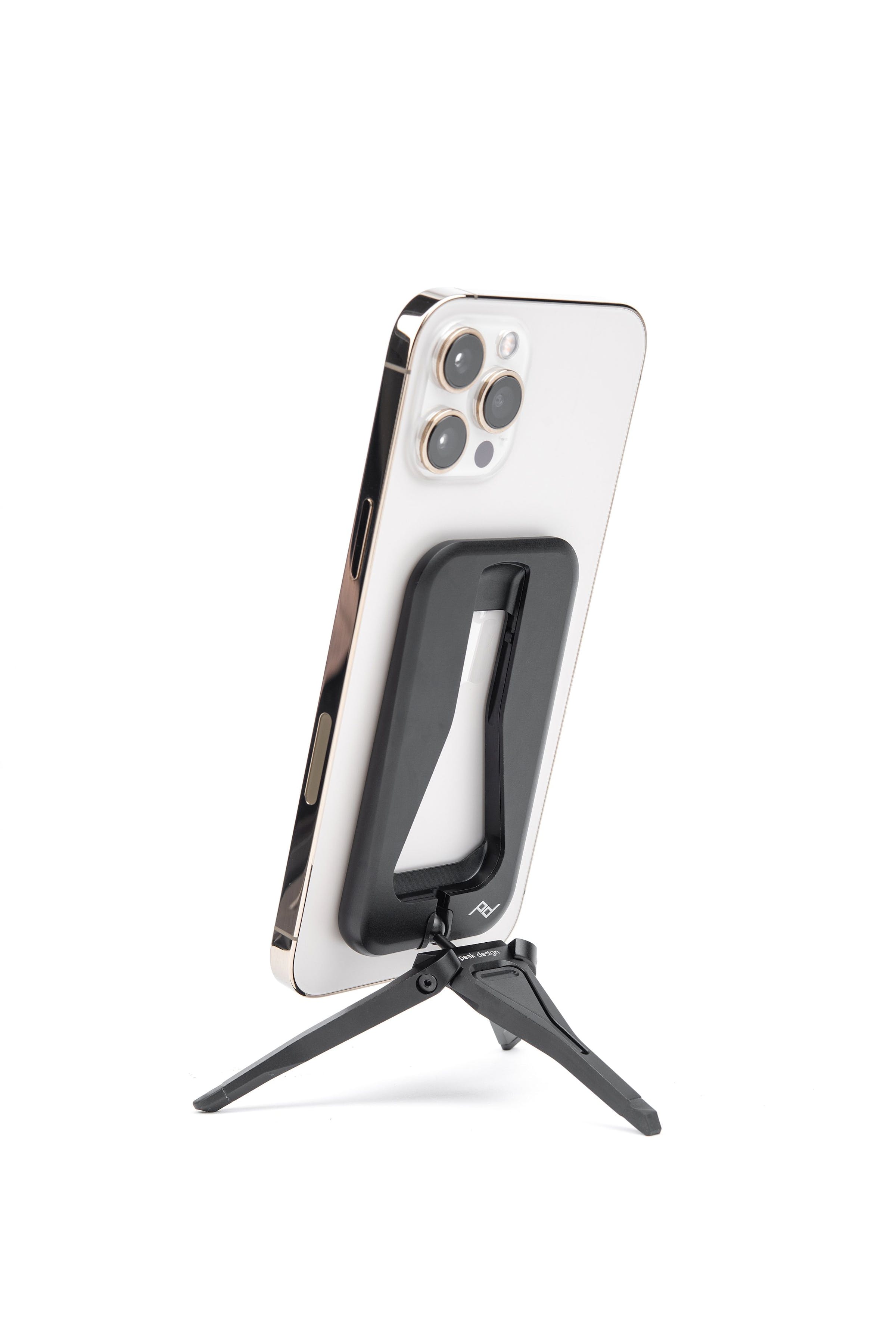 Mobile TRIPOD - CAVALLETTO PER TELEFONO Black - Universale Magsafe, non necessita di custodia peak
