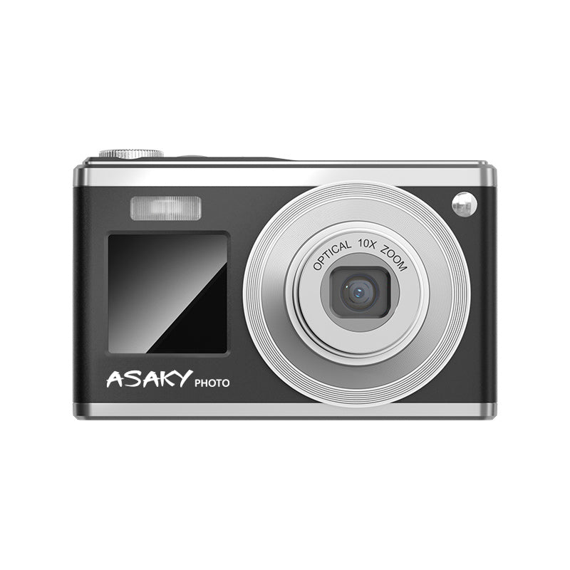 ASAKY PHOTO ORBIT X-10 NERA - FOTOCAMERA DIGITALE COMPATTA DUAL SCREEN