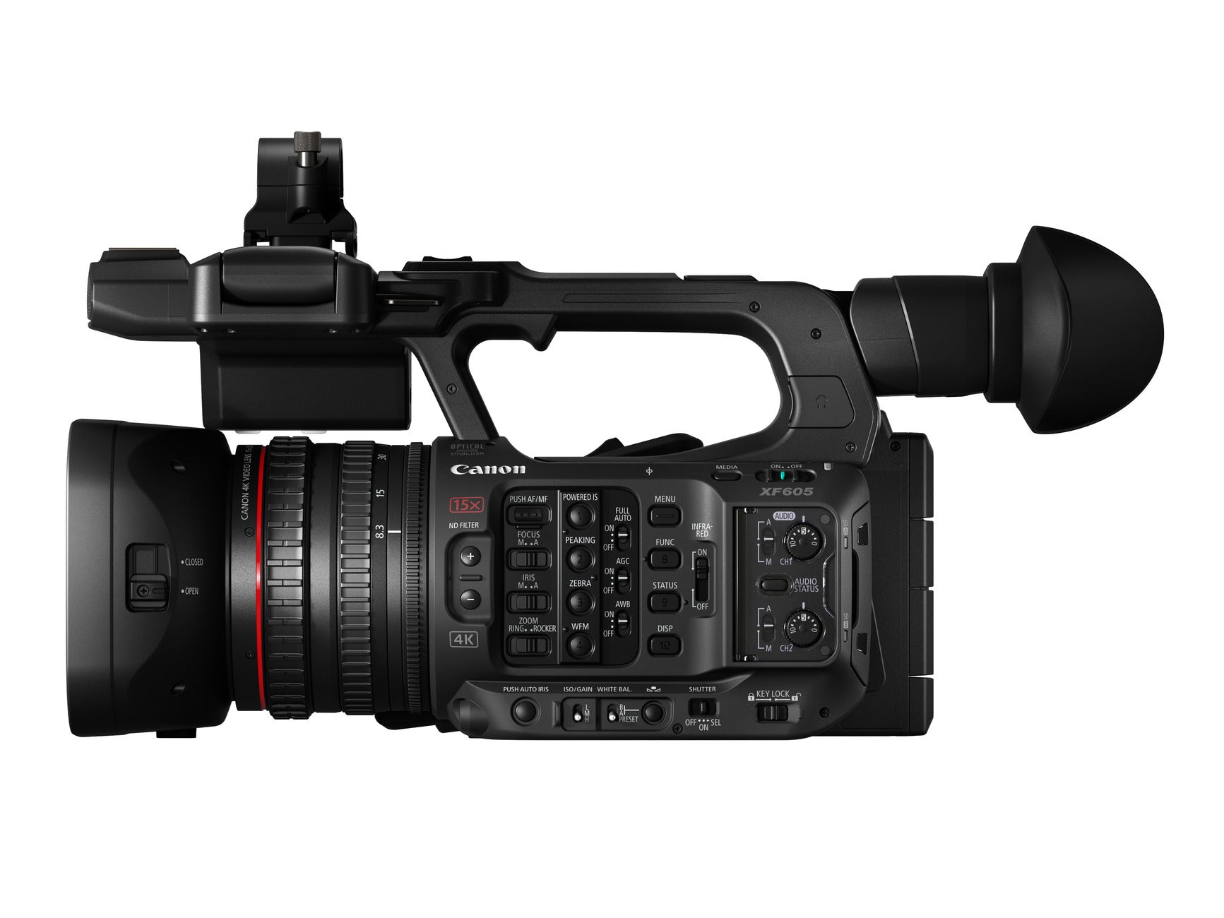 Canon XF605 Videocamera palmare 13,4 MP CMOS 4K Ultra HD Nero