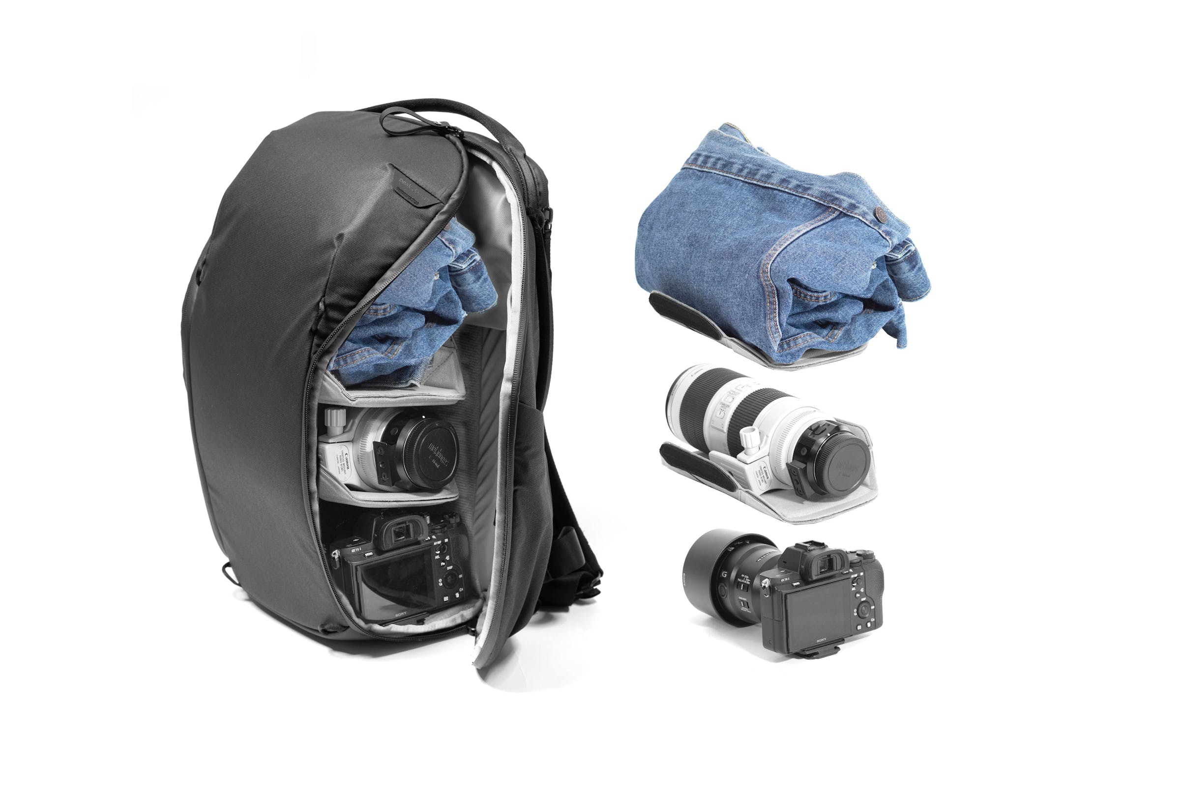 Everyday Backpack 20Litri ZIP v2 // Black -nero