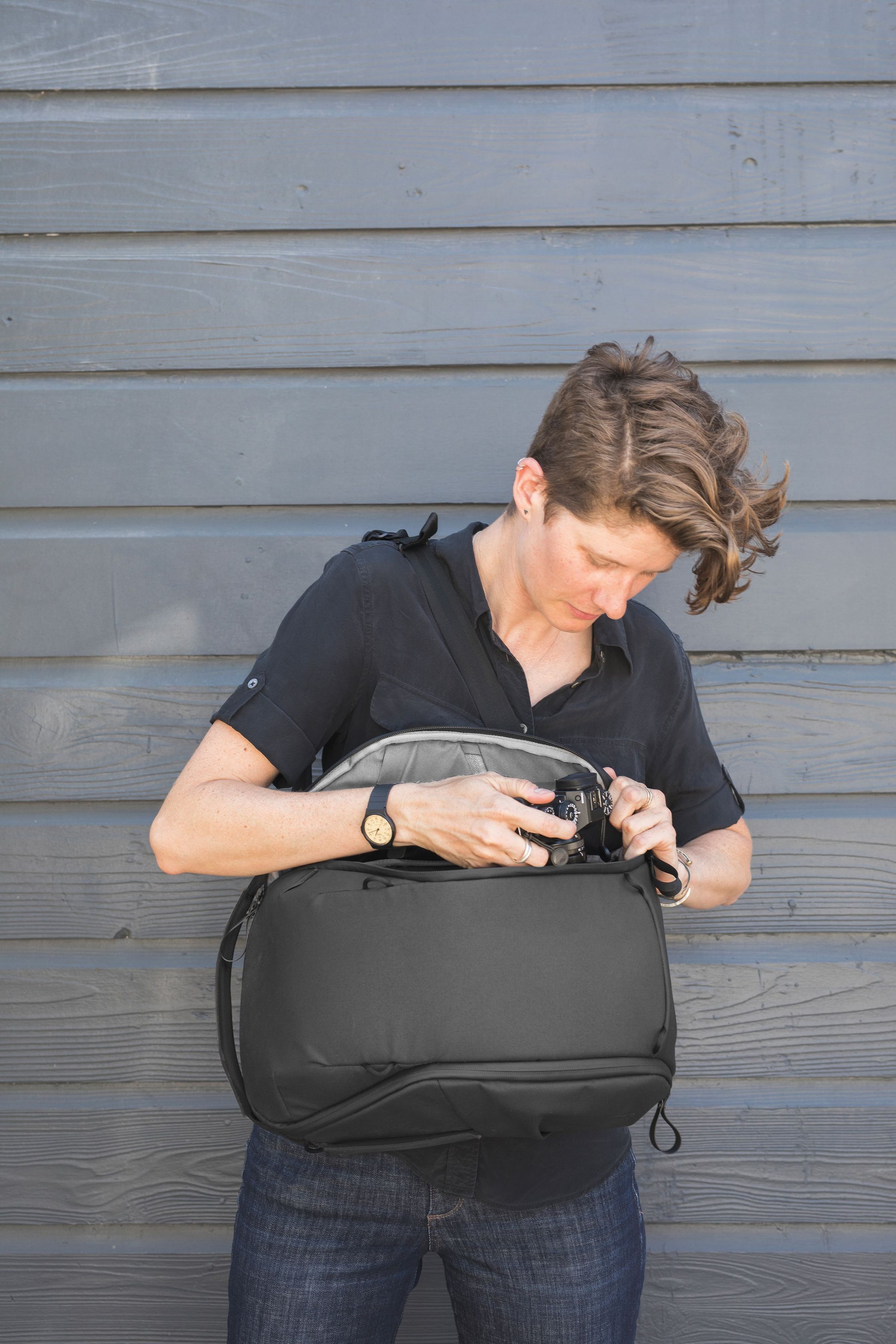 Everyday Backpack 15Litri Zip v2 // Black