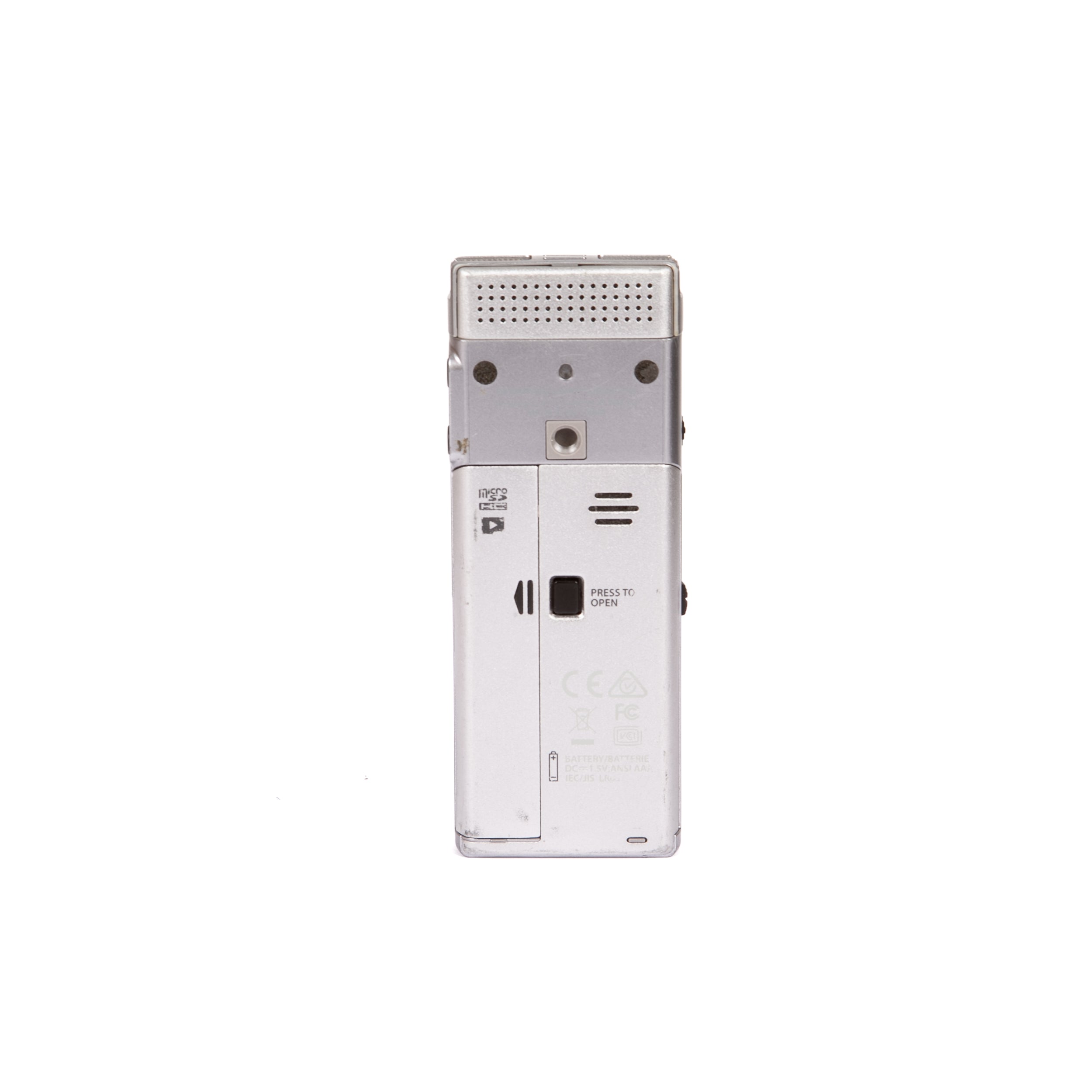 Olympus DM-720 con 4 GB, slot Micro SD, ricarica USB