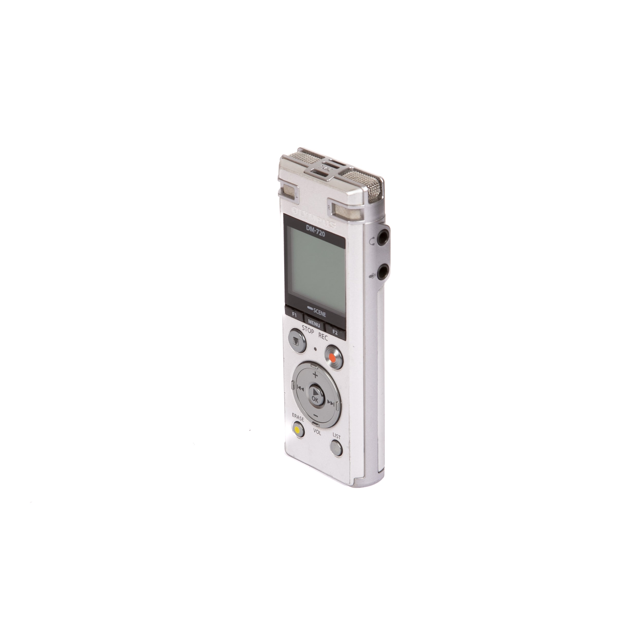 Olympus DM-720 con 4 GB, slot Micro SD, ricarica USB