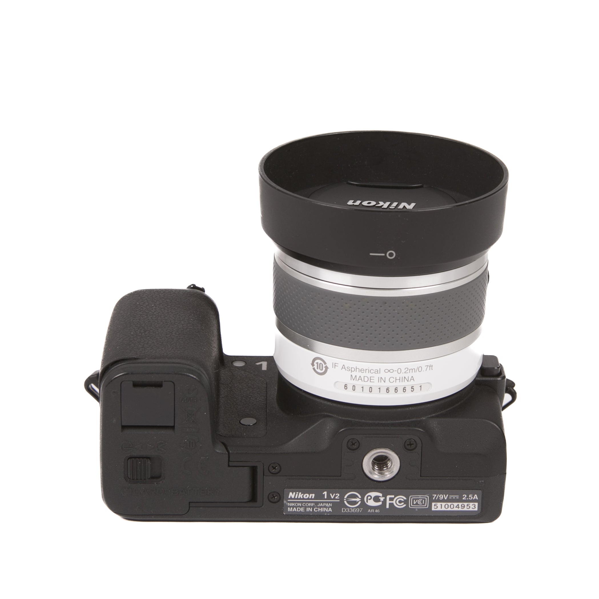Corpo fotocamera mirrorless Nikon 1 V2 +10-30 BIANCO