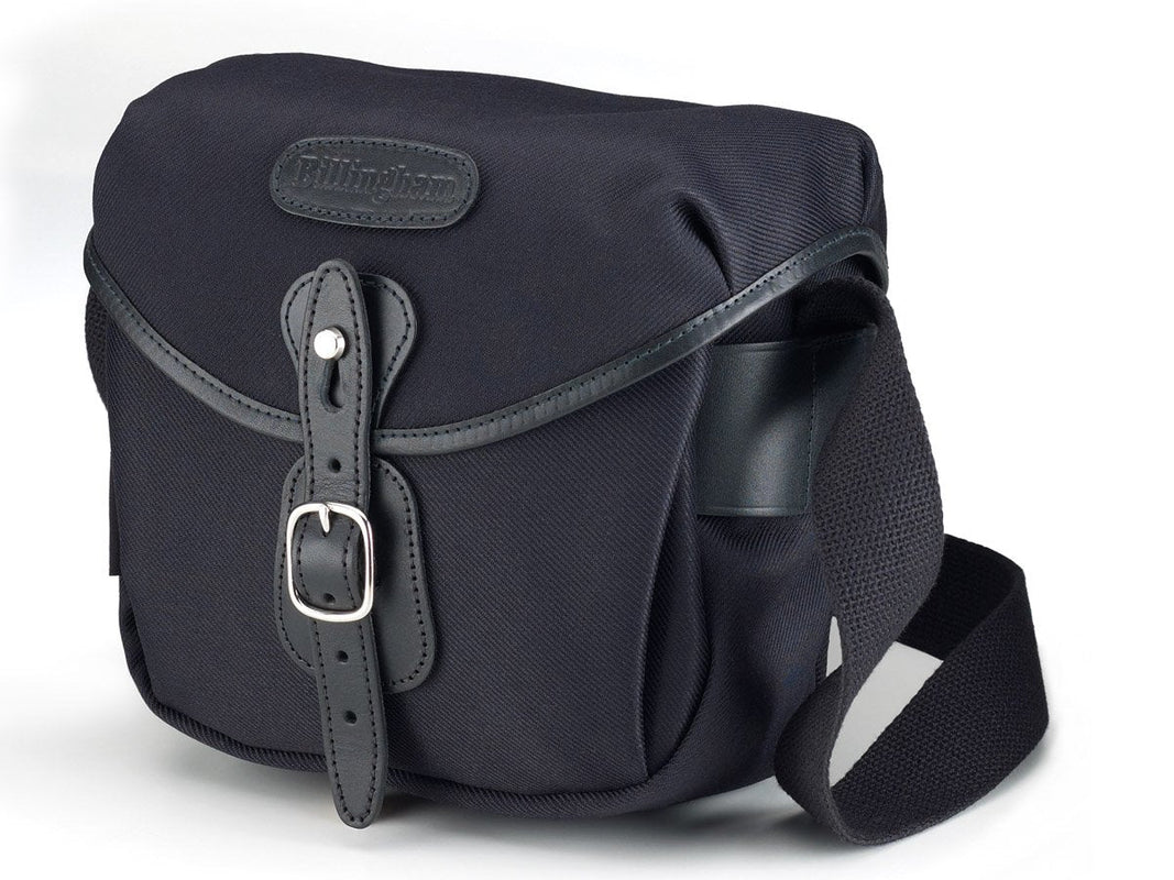 Billingham Borsa Hadley Digital FibreNyte Nero/Bordi Cuoio nero + finiture nichel