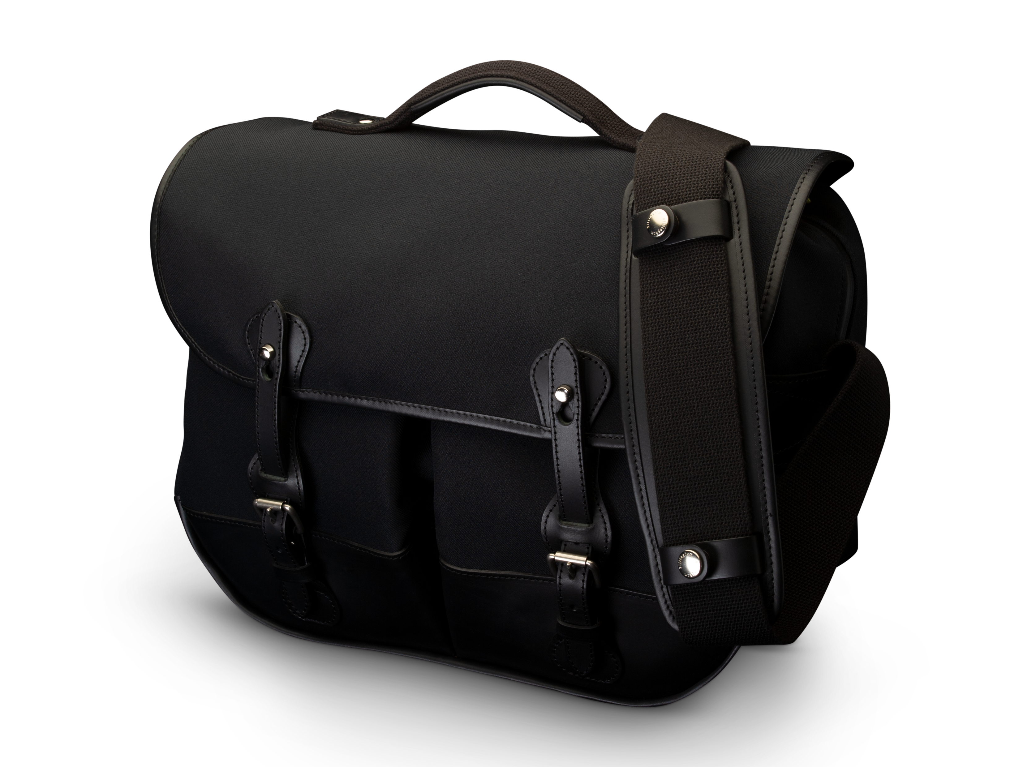 Billingham Borsa Eventer MKII FibreNyte Nero/Bordi Cuoio nero