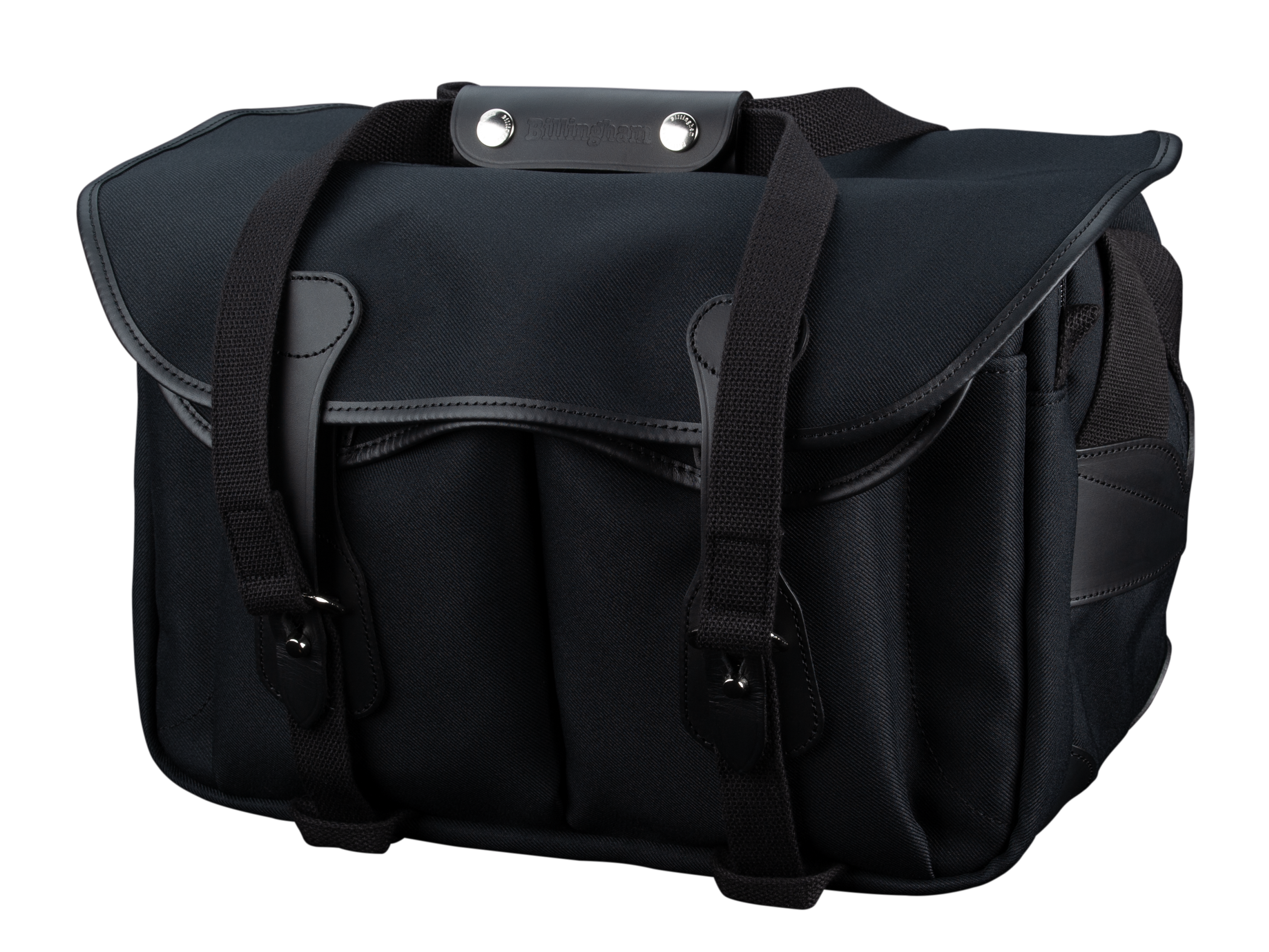 Billingham Borsa 335 MKII FibreNyte Nera/Bordi Cuoio neri