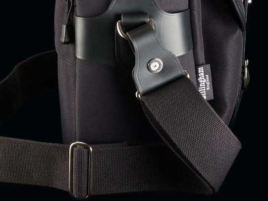 Billingham Tracolla di ricambio H1 per Hadley One Tessuto Nero/Cuoio nero