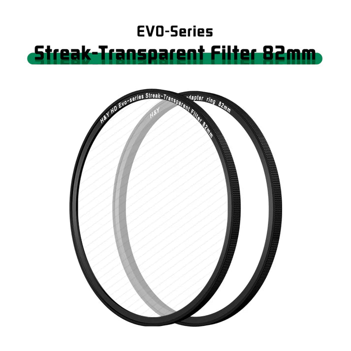 H&Y filtro EVO striscia-Transparent HD alluminio anodizzato 82mm e adattatore magnetico