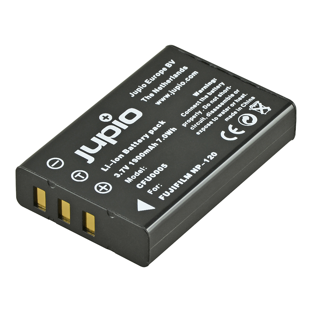 Jupio Batteria fotocamera NP-120 per Fuji/DB-43 per Ricoh/D-Li7 per Pentax
