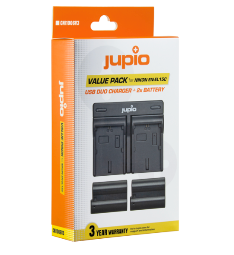Jupio Batteria fotocamera Nikon EN-EL15C *Value Pack*
