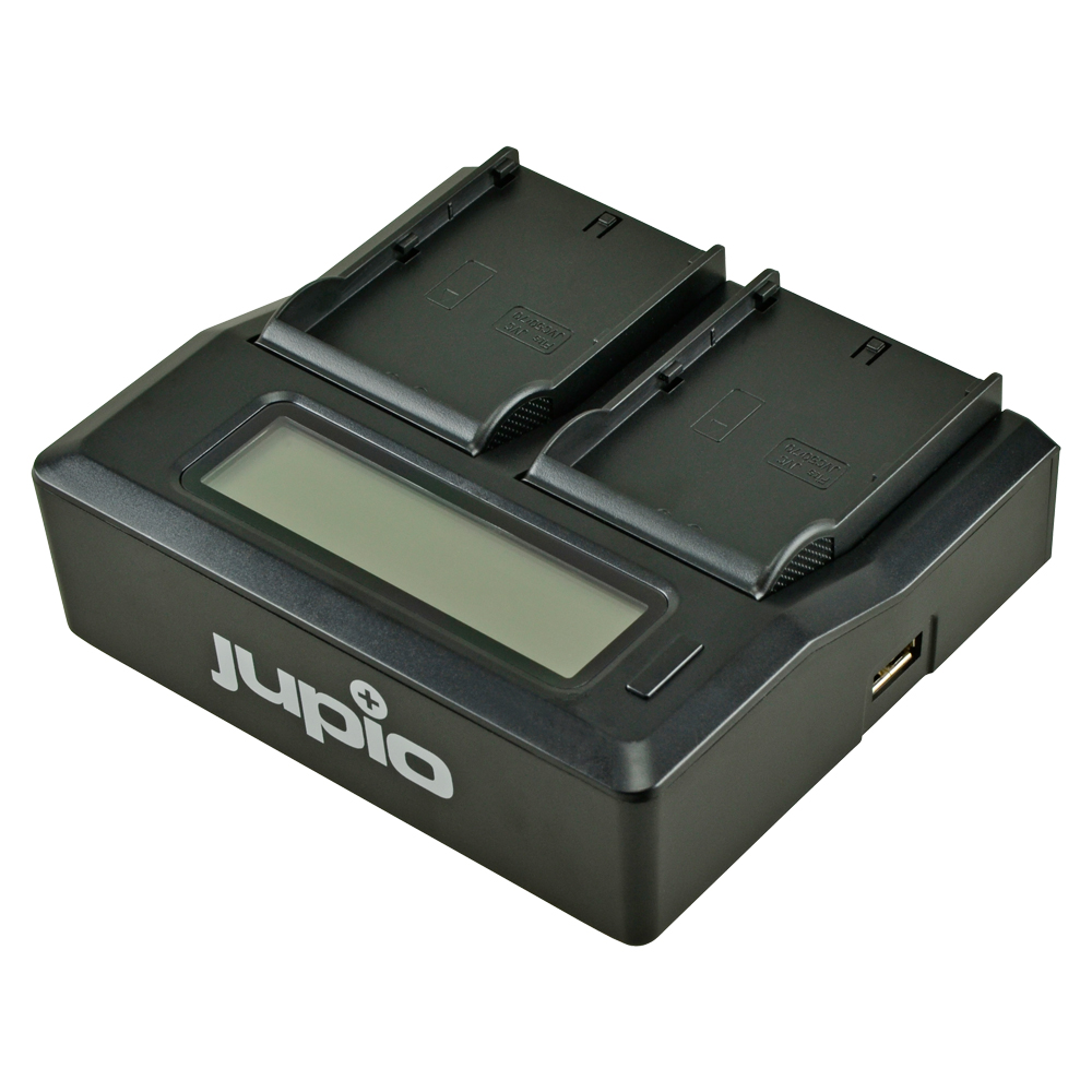 Jupio Caricatore Doppio dedicato per batterie fotocamere JVC SSL-JVC50/SSL-JVC75