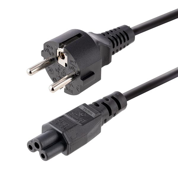 Cavo Di Alimentazione CA 3m Con Spina Schuko A C5 – 18AWG, 2.5A-250V, Per Notebook, Monitor E Alimentatori Con Attacco C6