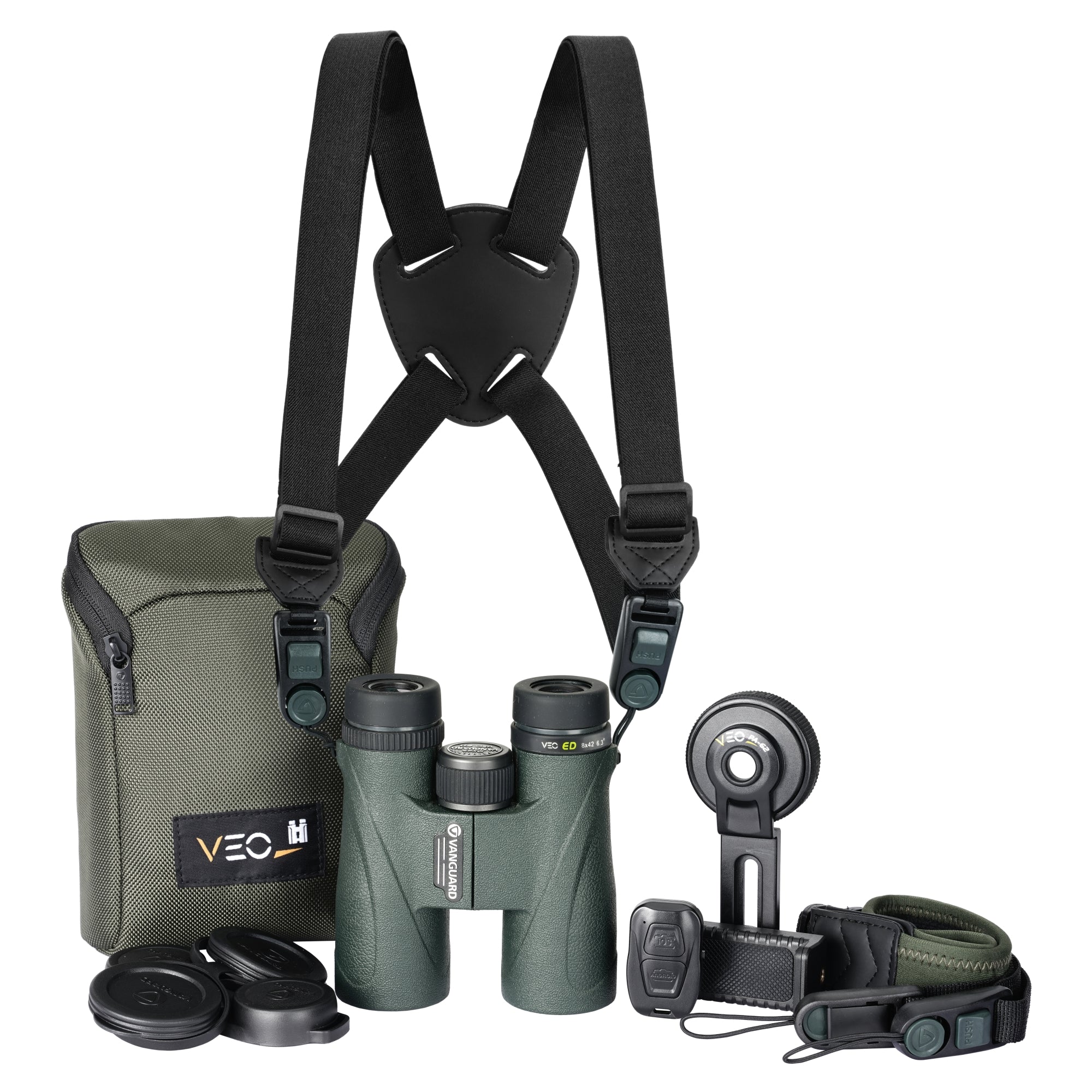 Vanguard Veo ED 8420 BDL - Kit di Binocolo ED 8x42