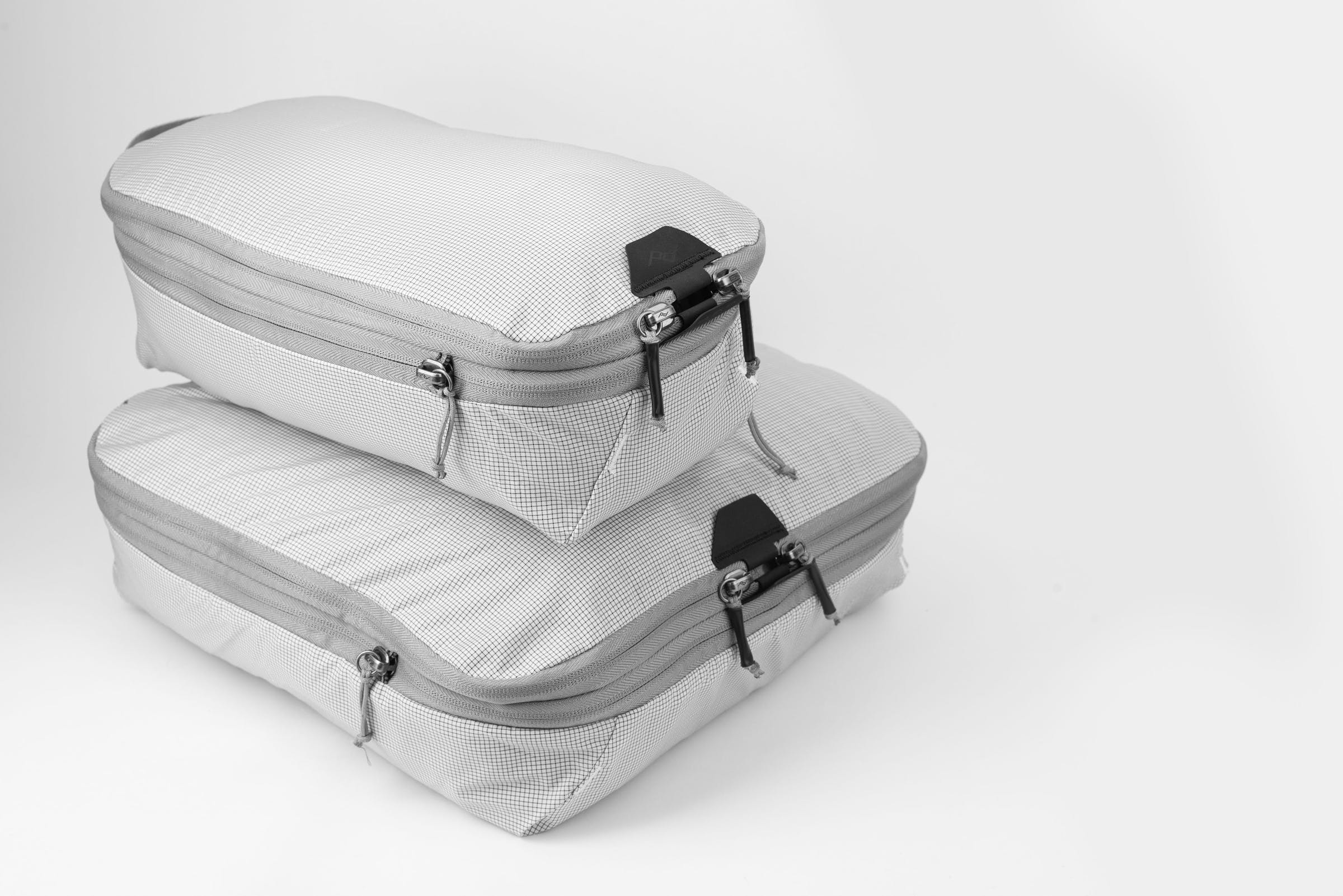 Packing Cube Small - Bianco Raw quadrettato
