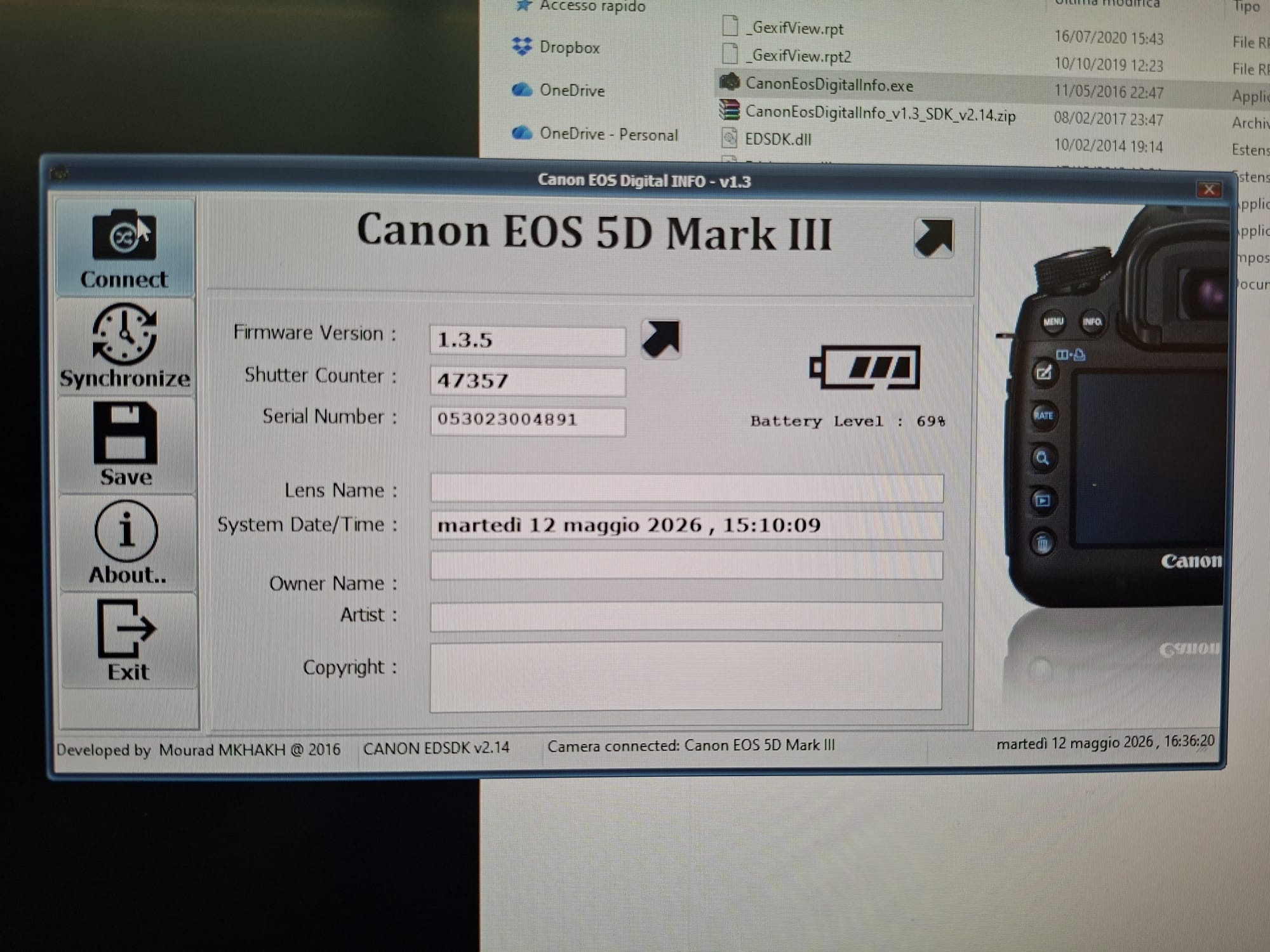 Canon EOS 5D Mk III SCATTI 47357