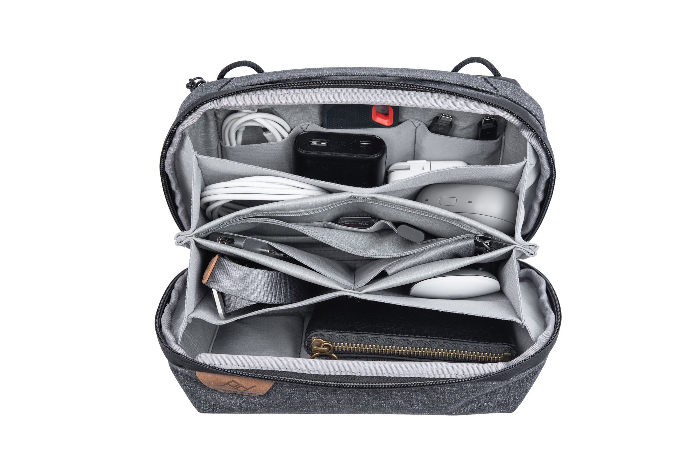 Tech Pouch Charcoal - Carbone