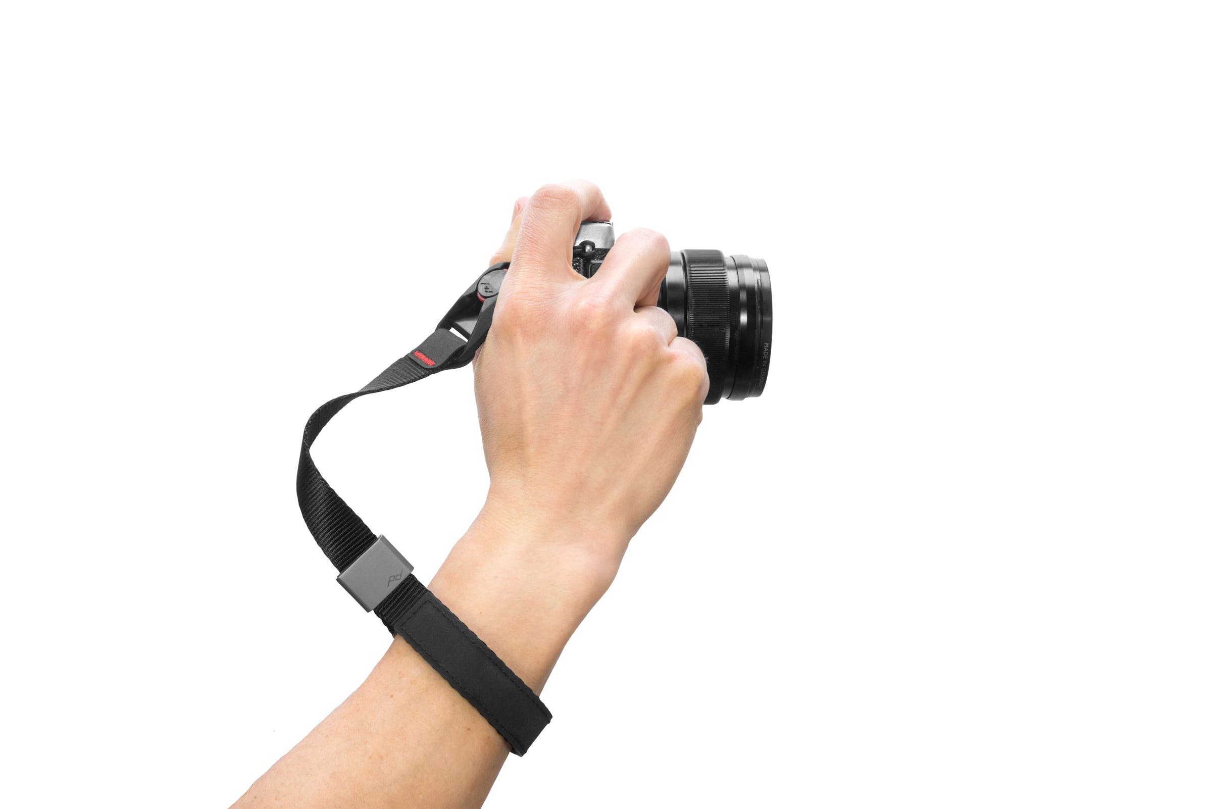 CUFF - Black - - Cinturino da polso per fotocamera ad aggancio rapido