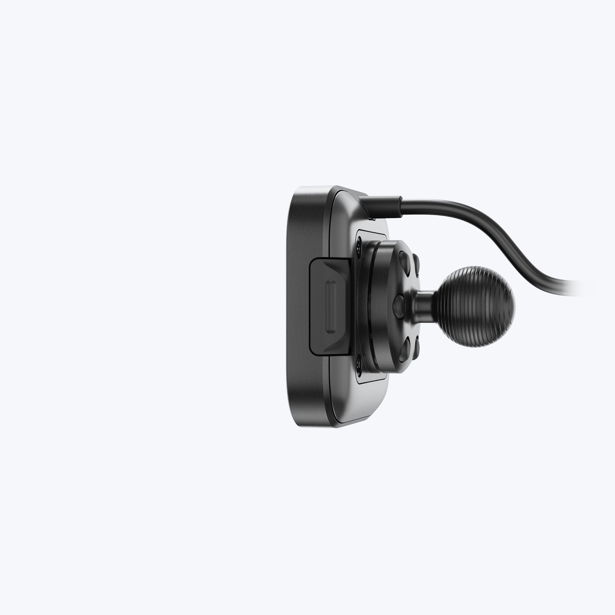Mobile Motorcycle Mount 20mm Ball Adapter: Locking & Charging Black