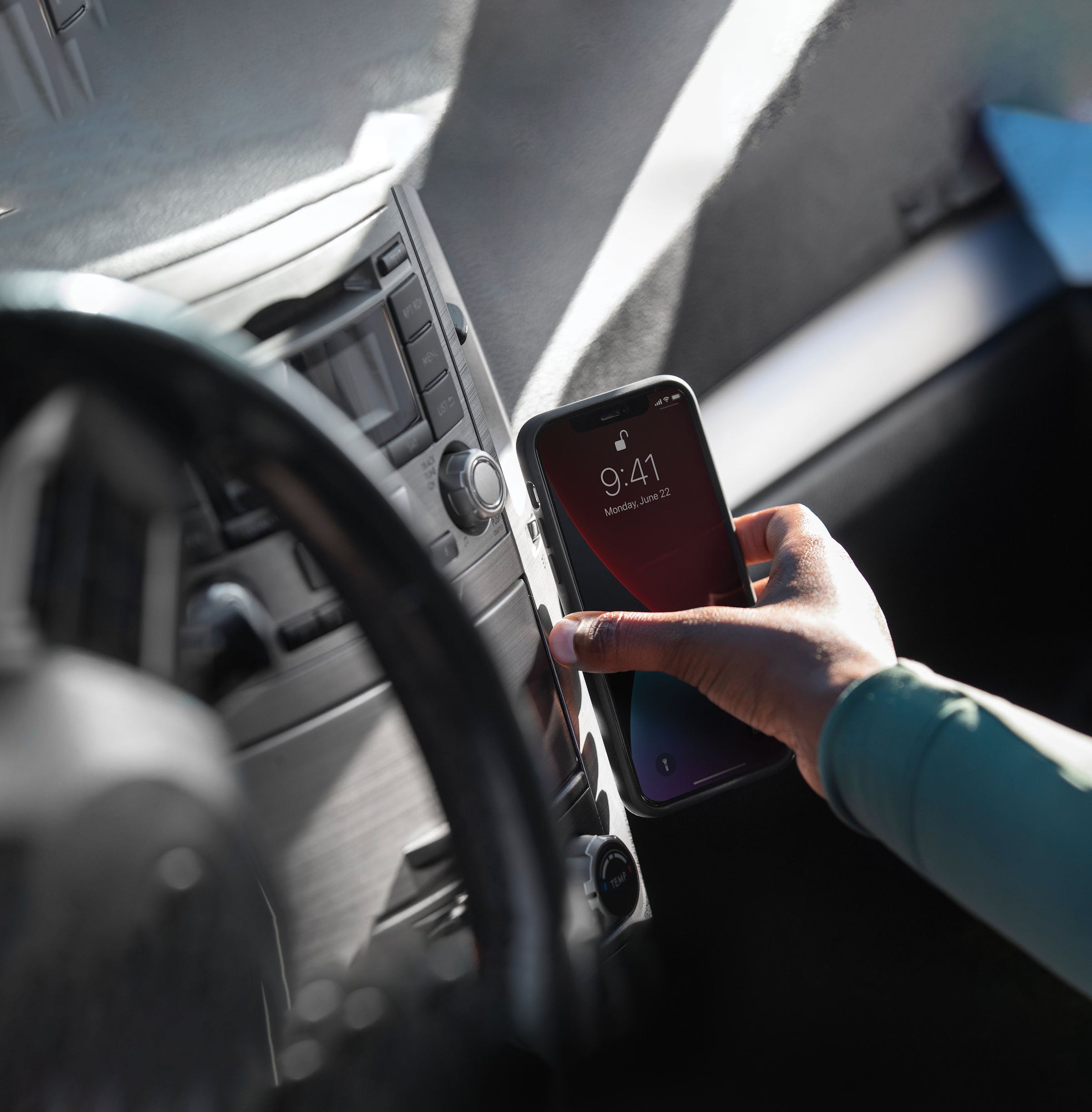 Mobile Car Mount VHB - Black. - universale non necessita di custodia peak