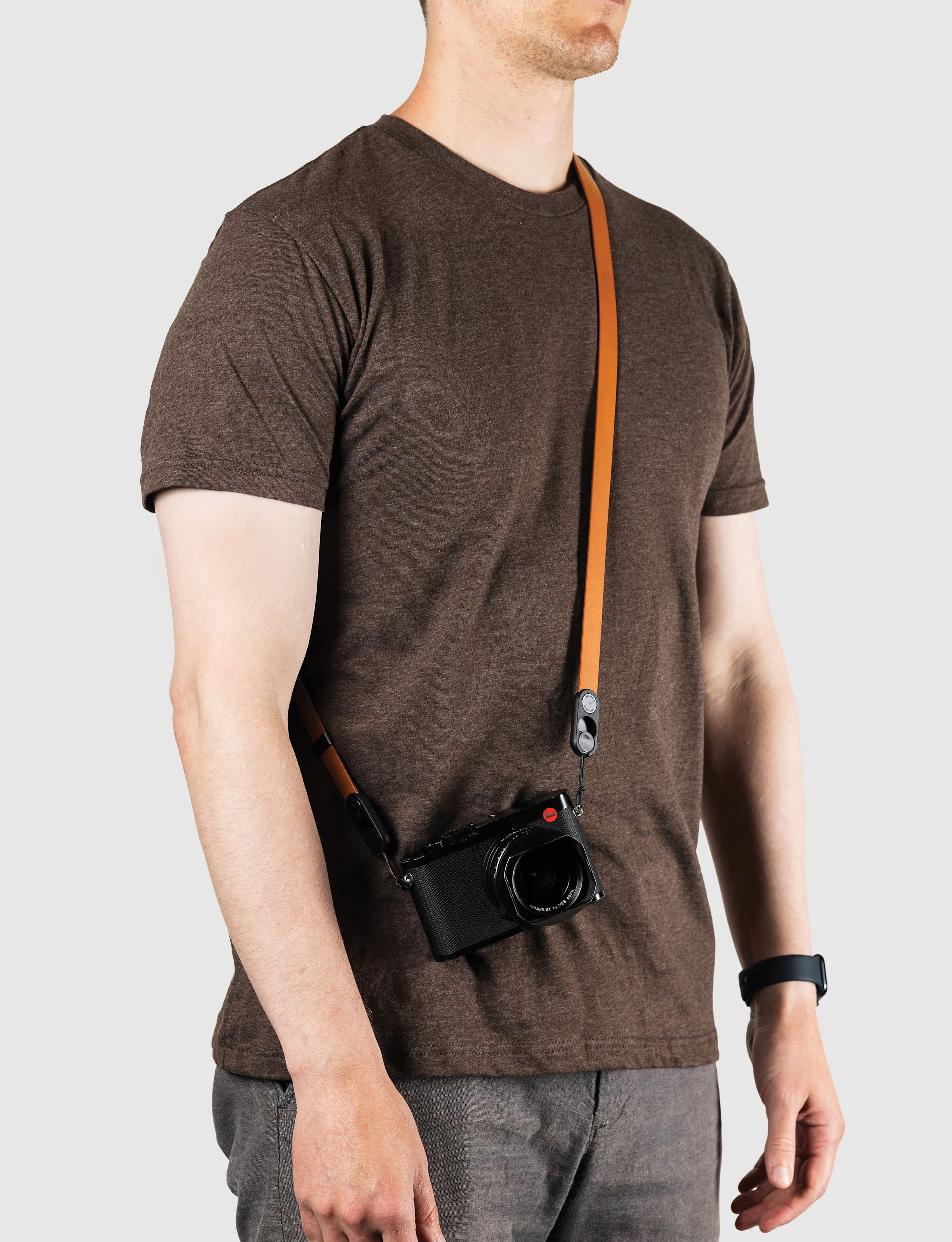 Form - Leather Pelle Camera Strap Long - Amber