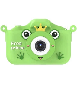 ASAKY KIDS PHOTO CAMERA DIGITAL DUAL LENS MICRO SD 2"IPS HD VERDE